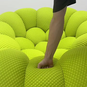 Sofa gelembung sarang lebah melengkung, pelindung Sofa ruang tamu kompresi warna-warni untuk ruang tamu Modern - Product Image 5