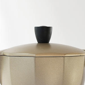 Cafetière Moka Express 6 tasses Percolateur en métal pour cuisinière à espresso avec couvercle Cafetière Moka Pot - Product Image 3