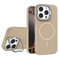 Coques de téléphone portable de luxe en TPU avec chargement magnétique sans fil et support de cadre d'appareil photo pour iPhone 17 Pro Max