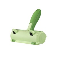 Rouleau adhésif réutilisable pour enlever les poils d'animaux (chiens, chats) – Brosse nettoyante pour canapé, tapis et usage domestique