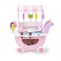 Chariot à glace rose pour enfants, design spécial, jouets en bois pour faire semblant de jouer, jouets de dessert pour enfants, garçons et filles, CE