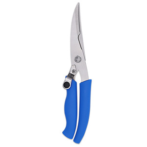 <b>Kitchen</b> <b>Scissors</b> Stainless Steel Blue Handle Elbow Shape For Home Use Bulk - Product Image 4