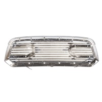 Grille avant chromée Big Horn + coque chromée avec lumière LED pour 13-18 Dodge Ram 1500