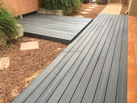 Plancher de terrasse en WPC durable de haute qualité pour usage extérieur, design emboîtable, imperméable et résistant aux fissures