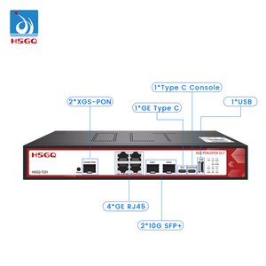 HSGQ-TC01 XGS-PON GPON OLT 10G PON Combo PON 4xGE RJ45 Alimentation AC/DC Équipement Fibre Optique Mini OLT - Product Image 2
