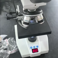 Microscope à température constante pour l'élevage et l'insémination artificielle, machine intégrée pour le semence animale avec affichage microscopique