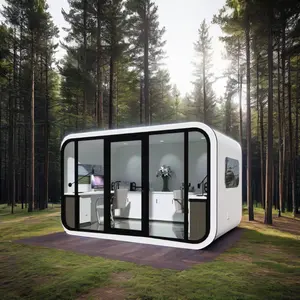 Lujo prefabricado al aire libre Pequeña Manzana cabina espacio cápsula Hogar Casa más práctica espacio Creación De vacaciones almacén móvil