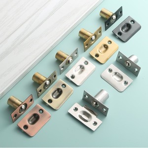Loquet de porte en acier inoxydable réglable, en cuivre pur, avec ressort caché, anti-bruit, pour porte en bois - Product Image 3