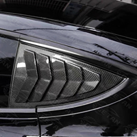 Couverture de persienne latérale en fibre de carbone de qualité supérieure pour Tesla Model 3, stores de fenêtre arrière
