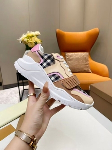Top-quality fashionable thick-soled sports <b>shoes</b> with checkered pattern, breathable and shock-absorbing tennis <b>shoes</b> for summer. - Product Image 3