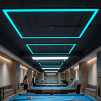 Luminaire linéaire LED moderne pour plafond, bande lumineuse rectangulaire pour garage