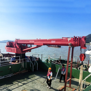 <span class=keywords><strong>4</strong></span> tấn tàu biển boong cảng cần cẩu thẳng Kính thiên văn bùng nổ nâng cần cẩu máy - Product Image 3