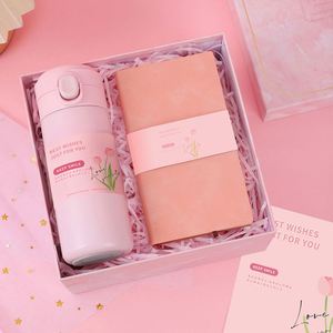 In 1 Box Business <b>Notebook</b> With Water Bottle Cup <b>Set</b> Custom Brand Logo Promotion Gift 2 Piece - Product Image 3