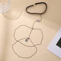 Dropshipping Products Wholesale Sexy Lace Elastic String Spider Animal Leg Plaqué or Fashion Jewelry Body Chain Bracelet