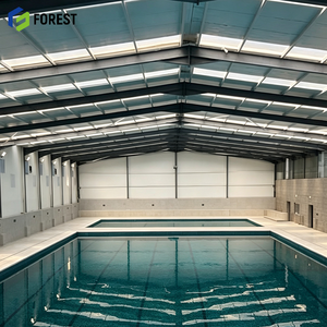 Centre aquatique modulaire en acier préfabriqué sans colonnes, bâtiment à haut plafond, piscine sportive préfabriquée, natatorium - Product Image 1