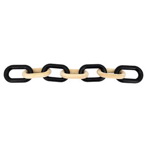 Adorno de Cadena de Madera Entrelazada de 7 Eslabones, Decoración Rústica de Madera para Mesa y <span class=keywords><strong>Pared</strong></span> - Product Image 1