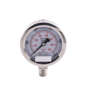 Manómetro de Presión de Acero Inoxidable Resistente a Impactos, Lleno de Aceite, de 63 mm, Manómetro de Alta Presión de Aire hasta 4500 psi - Product Image 3