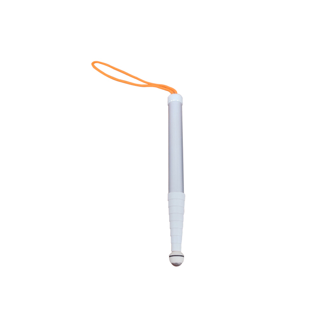 Aluminum Telescopic White Support Cane Blind Straight Retractable Walking Cane for Blind