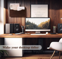 Étagère murale de rangement en bois, porte-revues mural, porte-documents mural, support à fente unique pour le rangement à domicile ou au bureau