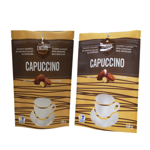 Pochette à fermeture éclair scellable avec logo imprimé personnalisé Sachets de sirop de café aux noisettes Sac d'emballage en plastique alimentaire - Product Image 2