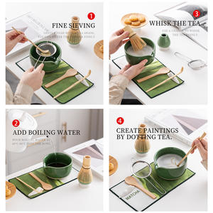 Nouvel ensemble de thé Matcha avec bol à motif tissé Sakura, fouet à thé Bai Ben <span class=keywords><strong>Li</strong></span> <span class=keywords><strong>Da</strong></span> et ensemble d'outils de brosse à Matcha - Product Image 3