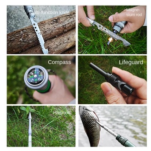 Bastoncini da Trekking Pieghevoli in Lega di Alluminio per Esterni, Telescopici con Punte in Acciaio al Tungsteno Antiscivolo, Ultra Leggeri per Escursionismo e Alpinismo - Product Image 6
