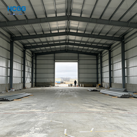 Hangar de Acero Prefabricado de Gran Envergadura, Galvanizado en Caliente, Hangar Metálico para Aviones de Alta Capacidad de Carga