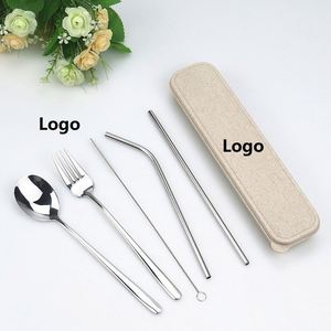 Customized 304 Stainless Steel Metal <b>Drinking</b> Set Colorful Reusable <b>Straws</b> Eco-Friendly Case Bar Accessories Cover Styles - Product Image 2