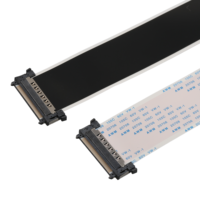 Câble FFC personnalisé FRS SCART 20706, pas de 0,5 mm, 51 broches, longueur totale 30~2000 mm, câble plat flexible pour automobile
