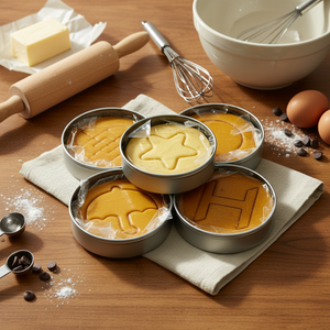 Biscuits durs à la crème sucrée sur le thème de Squid Game - Biscuits traditionnels coréens Dalgona en forme variée - Product Image 2