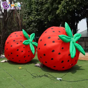 Customized Giant Inflatable Strawberry Models Inflatable Fruit Cartoon Model For Outdoor Activities Decoration