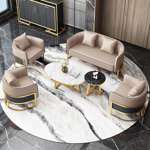 Vendita calda divano moderno luce di lusso sala per il tempo libero divano divano divano divano in pelle divano - Product Image 3