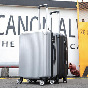 Valise unisexe durable 20 pouces, couleur unie, avec fermeture éclair et roulettes pivotantes à 360 degrés pour voyage, modèle Mother Box - Product Image 3