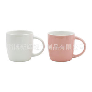 Mug en céramique Zibo, porcelaine blanche, impression numérique, cadeau d'affaires, vaisselle promotionnelle, forme géométrique irrégulière - Product Image 4