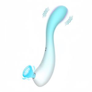 Vibrador de succión de Color degradado de doble cabeza OEM ODM, masturbación femenina, juguete para adultos, masajeador de orgasmo del clítoris, vibrador para mujeres - Product Image 1