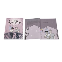 Livre de bandes dessinées de mangas pour adultes, couverture souple personnalisée, impression couleur offset