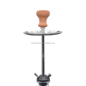 Toptan Yeni Tasarım Paslanmaz Çelik Lüks Şeffaf Cam Şişe Taşınabilir Nargile Rus Shisha Seti Dayanıklı Lake Kaplama - Product Image 6