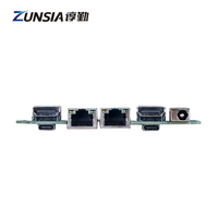 Placa base OEM Nuc Intel Core Ultra 7 155H 155U 2 puertos Lan RS232 2 * DDR5 2 * HD 2 * Tipo-C AI EDGE Computing Placa base industrial
