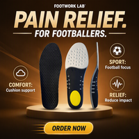Semelles de sport en mousse EVA PU, respirantes, à haute résilience, avec amorti en nid d'abeille, brevetées, pour pieds plats, soutien de la voûte plantaire, vente en gros