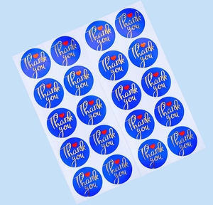 <b>Printing</b> Factory Custom Waterproof Durable Thank You for Supporting My Business Sticker - Product Image 1