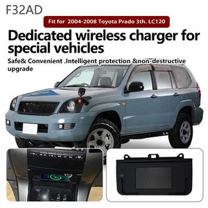 ที่ชาร์จไร้สายในรถยนต์สำหรับ Toyota Prado ปี 2004 2005 2006 2007 2008 อุปกรณ์เสริม แผ่นชาร์จโทรศัพท์แบบเร็ว 15W อะแดปเตอร์ - Product Image 2