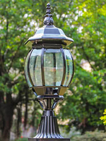 Lampe solaire LED extérieure IP65 en bronze, en aluminium, étanche, pour clôture, patio, allée, pelouse, villas, garantie 5 ans