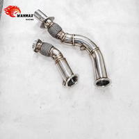 Tuyau d'échappement poli Wanmax Performance 304SS pour BMW F80 M3 F82 M4 F8X S55, tuyau d'échappement de haute qualité