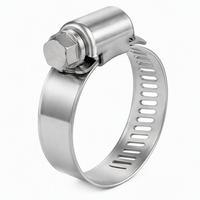 Collier de serrage en acier inoxydable 194-216 mm, collier de serrage réglable de grand diamètre