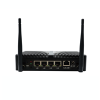 PC Nano Mini Kompak J1900 4 Port LAN Gigabit Desain Tanpa Kipas Senyap Firewall Jaringan X86 Mini Server Mendukung Ubuntu Win10 Linux