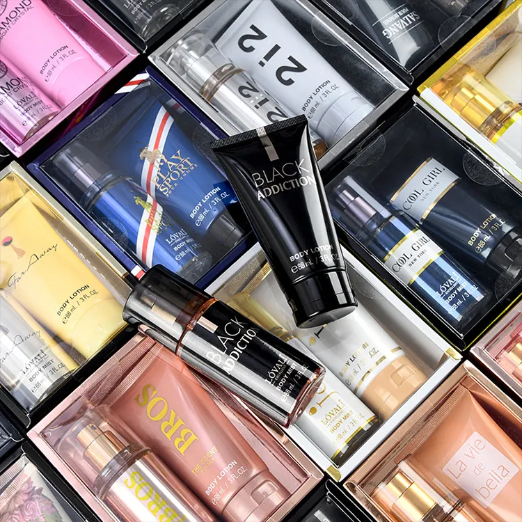 Luxe Geur 88Ml Body Mist Spray En Lotion Mini Size & Gift Sets Designer Goedkope Parfum Gift Sets Voor mannen