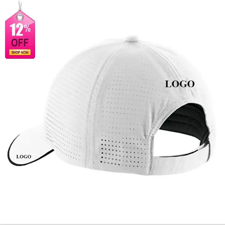 Drifit-gorra de béisbol y sombrero de golf, malla elástica, 6 paneles, personalizada, para mujer