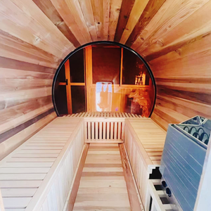 Barile di legno all'aperto a buon mercato Sauna cedro rosso per la vendita - Product Image 5