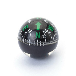 Boussole ronde en plastique pour voitures, 28mm, en forme de boule, en acrylique, bonne qualité, pas cher - Product Image 4