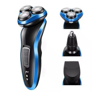 Afeitadora Eléctrica Recargable 5 en 1 para Hombre, Maquinilla de Afeitar Rotatoria de Triple Cuchilla Resistente al Agua, Recortadora de Barba y Nariz, USB para Uso en Casa y Hotel - Product Image 2